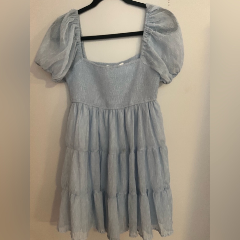 Altar'd State Light Blue Mini Dress